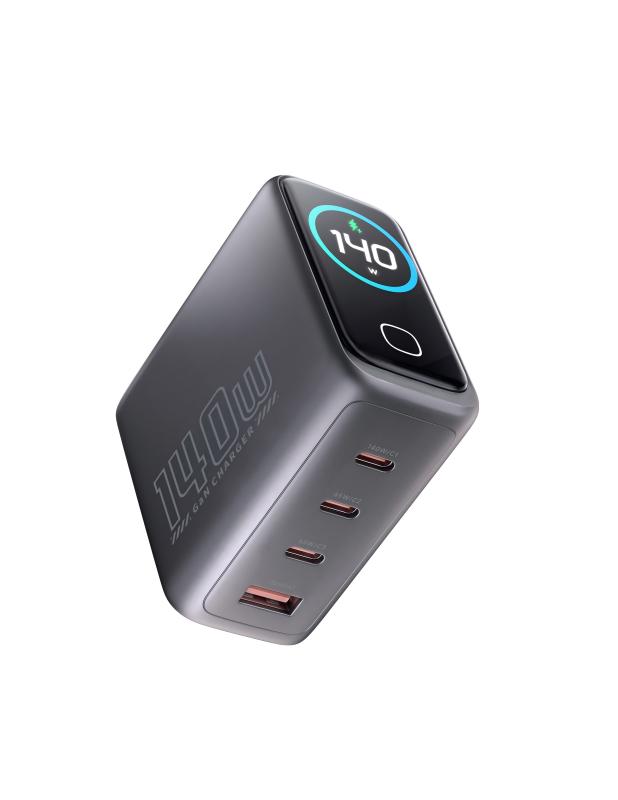 WEX140S 140W Smart Screen GaN Charger with AI Display - Image 2