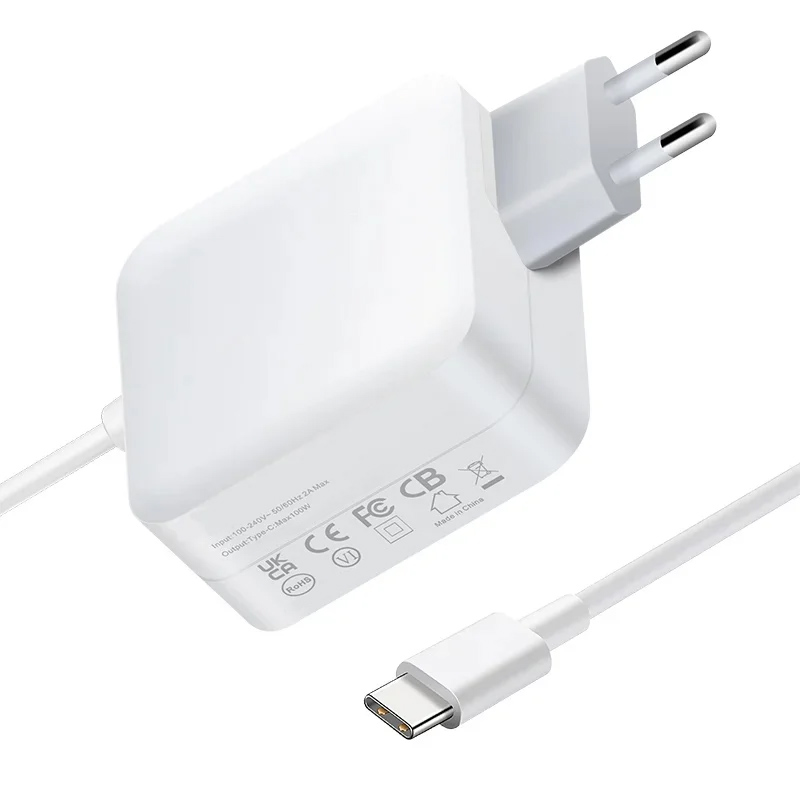 Custom Black&White 100/120/140 PD Charger with EU,UK,US,AUS Plug - Image 2