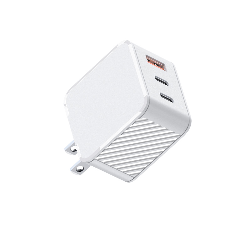 Custom 65W Black&White GaN Charger With EU,UK,US,AUS Plug