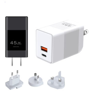 WEP-45-CA 45W GaN Charger With Customizable EU,UK,US,AUS Plug