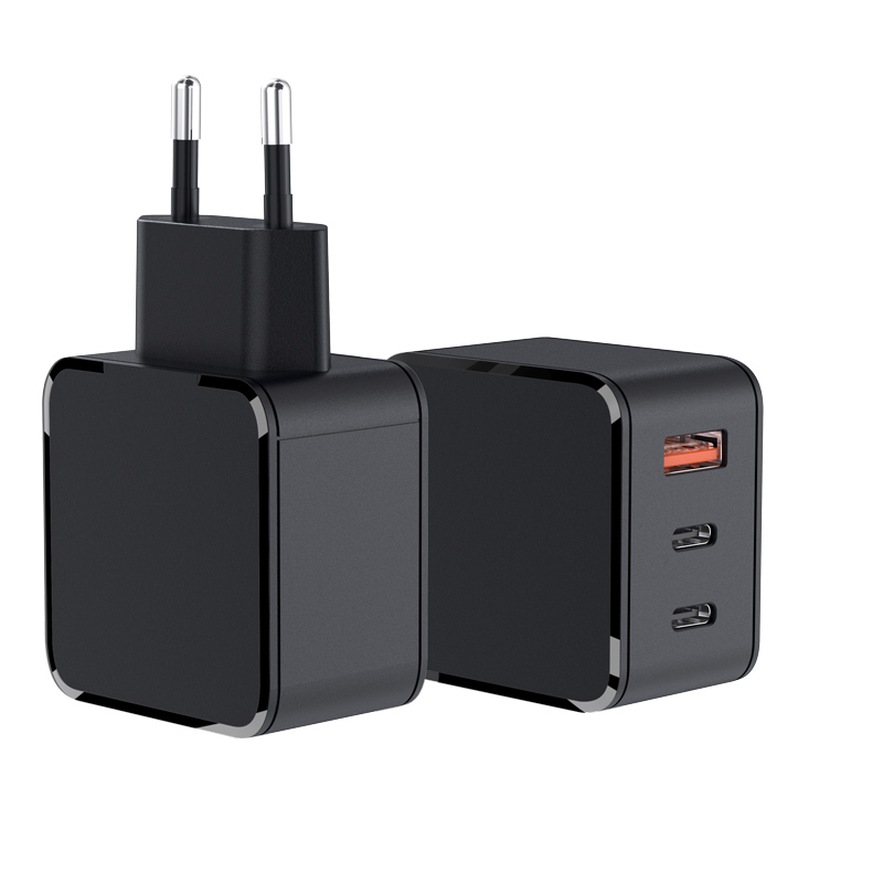 Custom 65W Black&White GaN Charger With EU,UK,US,AUS Plug - Image 4