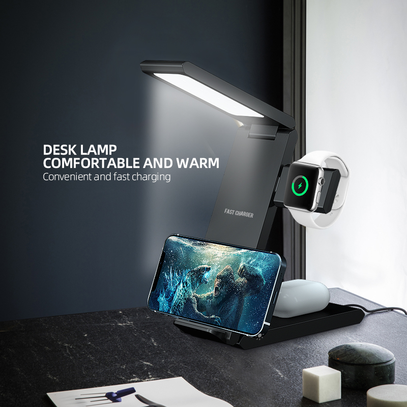 YZ-3 4 in 1 Foldable Wireless Charger With LED Lights - Image 4