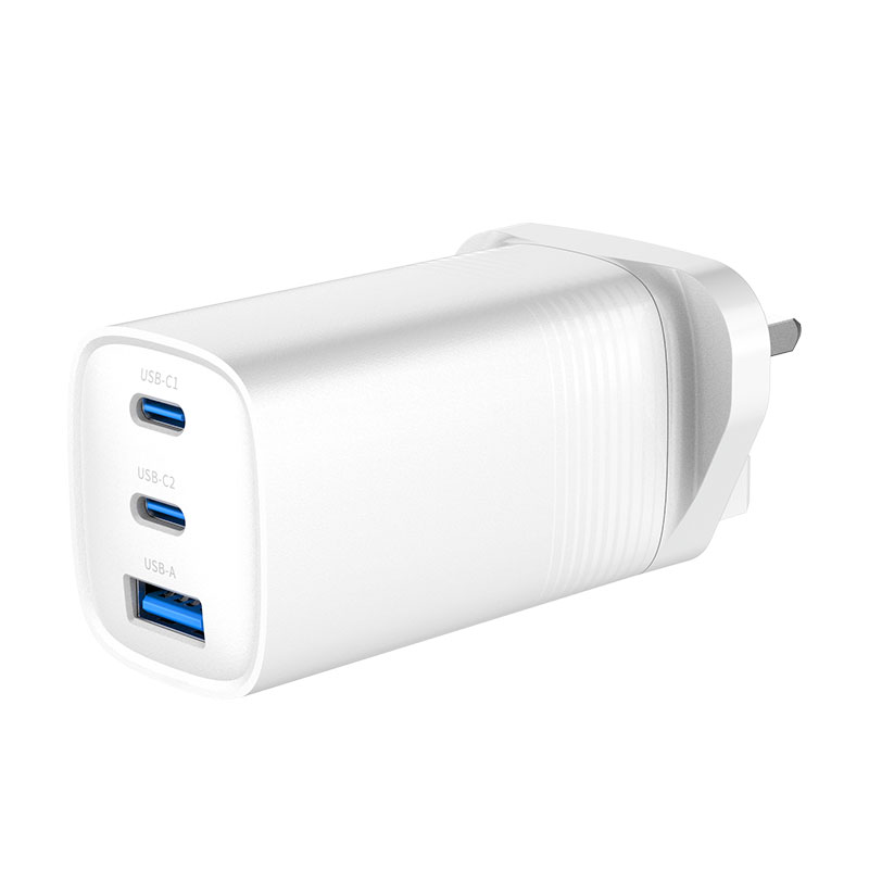 Custom WEG-65W-N Black & White 65W GaN Charger with EU,UK,US,AUS Plug - Image 3