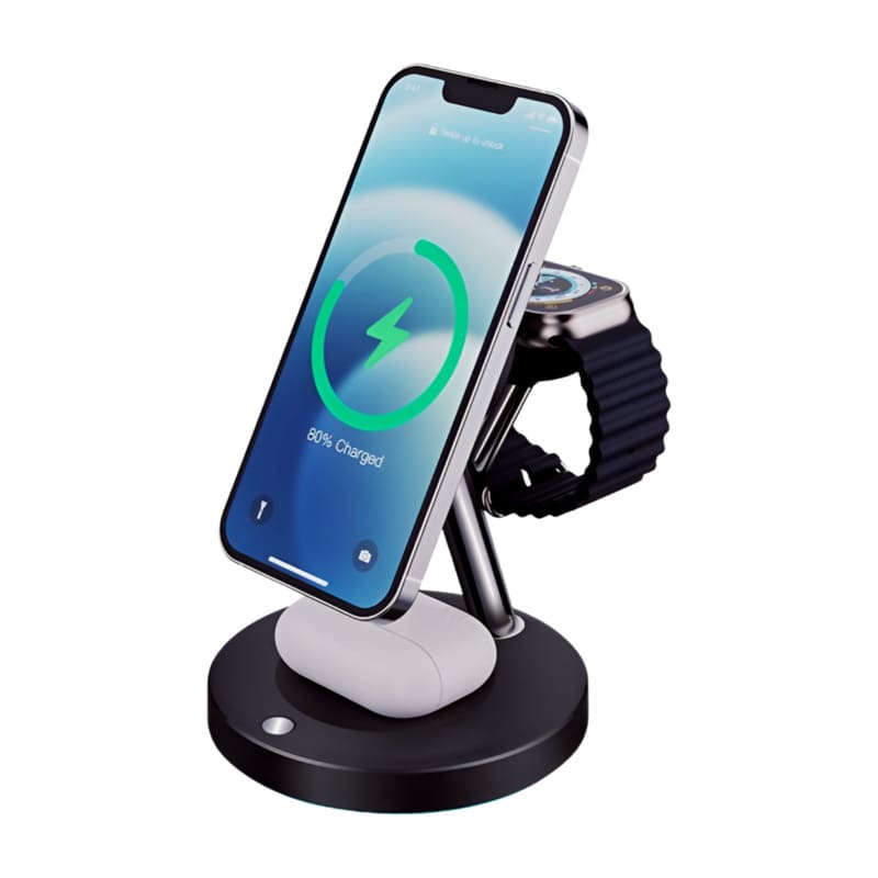 3 In 1 Y888 Wireless Charger with Outstanding Safe Protection — WECENT GaN and wireless charger manufacturer